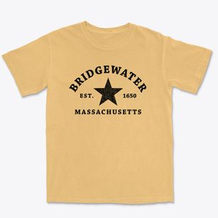 Bridgewater Massachusetts Star Premium Heavyweight T-shirt