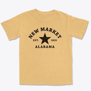New Market Alabama Star Premium Heavyweight T-shirt
