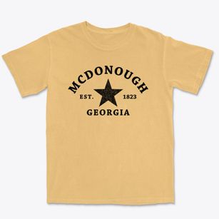 Mcdonough Georgia Star Premium Heavyweight T-shirt