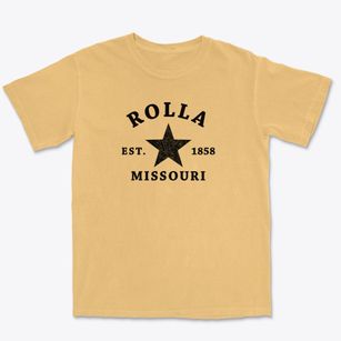 Rolla Missouri Star Premium Heavyweight T-shirt