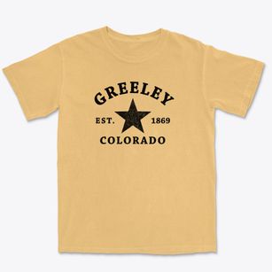 Greeley Colorado Star Premium Heavyweight T-shirt