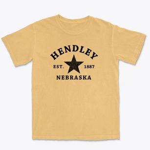 Hendley Nebraska Star Premium Heavyweight T-shirt