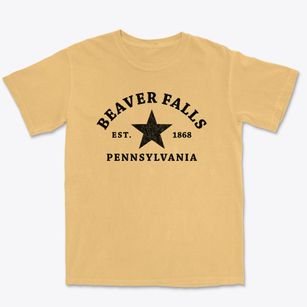Beaver Falls Pennsylvania Star Premium Heavyweight T-shirt