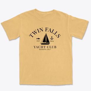 Twin Falls Idaho Yacht Club Premium Heavyweight T-shirt