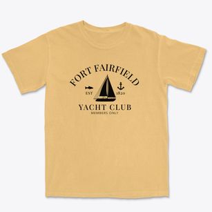 Fort Fairfield Maine Yacht Club Premium Heavyweight T-shirt