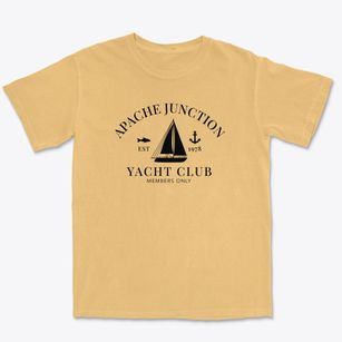 Apache Junction Arizona Yacht Club Premium Heavyweight T-shirt