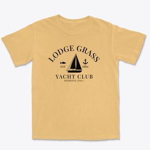 Lodge Grass Montana Yacht Club Premium Heavyweight T-shirt