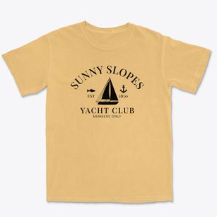 Sunny Slopes California Yacht Club Premium Heavyweight T-shirt