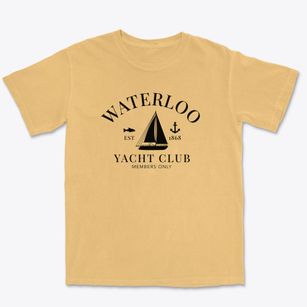 Waterloo Iowa Yacht Club Premium Heavyweight T-shirt