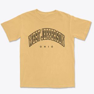 West Jefferson Ohio Inline Premium Heavyweight T-shirt