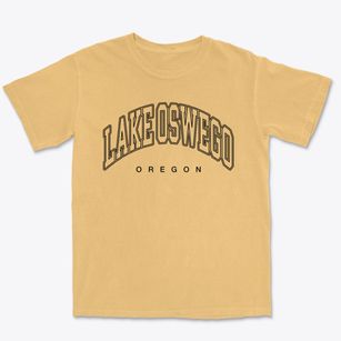 Lake Oswego Oregon Inline Premium Heavyweight T-shirt