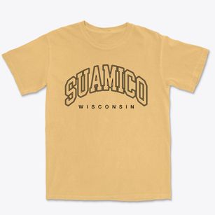 Suamico Wisconsin Inline Premium Heavyweight T-shirt
