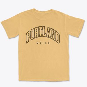 Portland Maine Inline Premium Heavyweight T-shirt