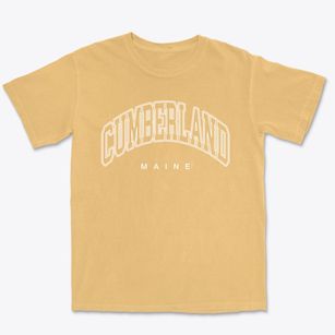 Cumberland Maine Inline Premium Heavyweight T-shirt