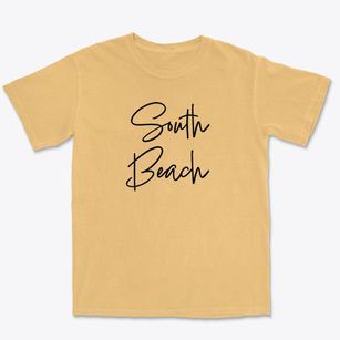 South Beach Florida Freestyle Premium Heavyweight T-shirt