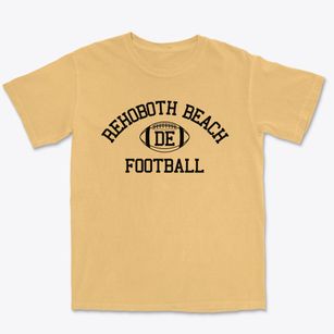 Rehoboth Beach Delaware Football Premium Heavyweight T-shirt