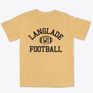 Langlade Wisconsin Football Premium Heavyweight T-shirt