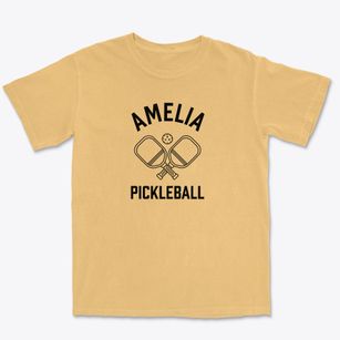 Amelia North Carolina Pickleball Premium Heavyweight T-shirt
