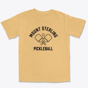 Mount Sterling Iowa Pickleball Premium Heavyweight T-shirt