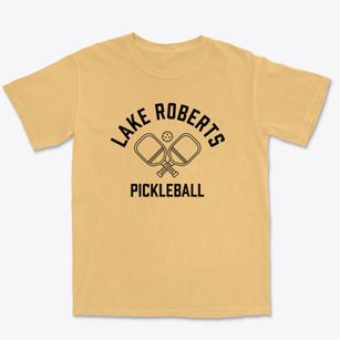 Lake Roberts New Mexico Pickleball Premium Heavyweight T-shirt
