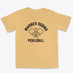 Warner Robins Georgia Pickleball Premium Heavyweight T-shirt