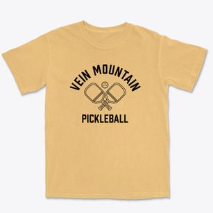 Vein Mountain North Carolina Pickleball Premium Heavyweight T-shirt