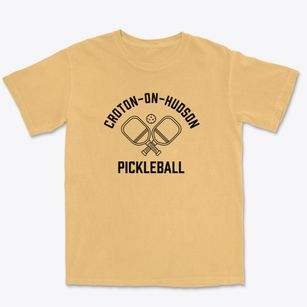 Croton-on-hudson New York Pickleball Premium Heavyweight T-shirt
