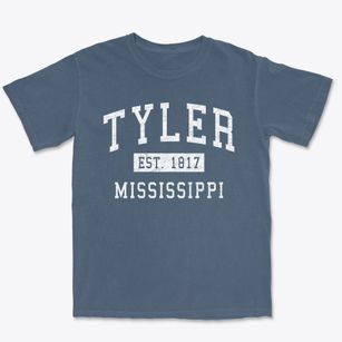 Tyler Mississippi Classic Established Premium Heavyweight T-shirt