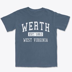 Werth West Virginia Classic Established Premium Heavyweight T-shirt