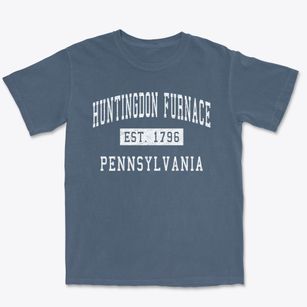 Huntingdon Furnace Pennsylvania Classic Established Premium Heavyweight T-shirt