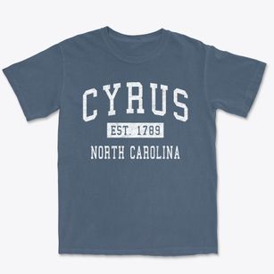 Cyrus North Carolina Classic Established Premium Heavyweight T-shirt