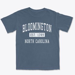 Bloomington North Carolina Classic Established Premium Heavyweight T-shirt