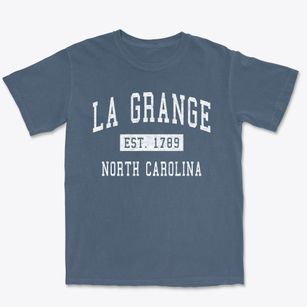 La Grange North Carolina Classic Established Premium Heavyweight T-shirt