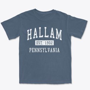 Hallam Pennsylvania Classic Established Premium Heavyweight T-shirt