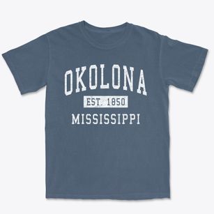 Okolona Mississippi Classic Established Premium Heavyweight T-shirt