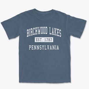Birchwood Lakes Pennsylvania Classic Established Premium Heavyweight T-shirt