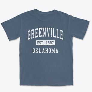 Greenville Oklahoma Classic Established Premium Heavyweight T-shirt