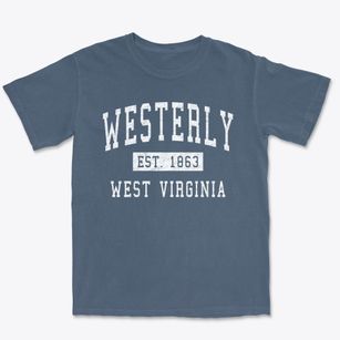 Westerly West Virginia Classic Established Premium Heavyweight T-shirt