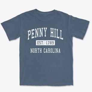 Penny Hill North Carolina Classic Established Premium Heavyweight T-shirt
