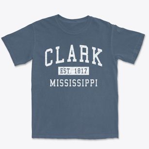 Clark Mississippi Classic Established Premium Heavyweight T-shirt