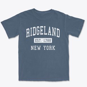 Ridgeland New York Classic Established Premium Heavyweight T-shirt