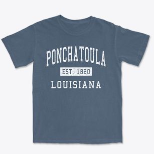 Ponchatoula Louisiana Classic Established Premium Heavyweight T-shirt