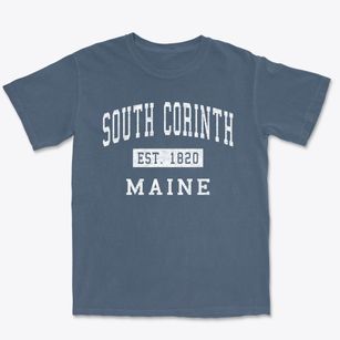 South Corinth Maine Classic Established Premium Heavyweight T-shirt
