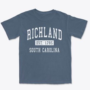 Richland South Carolina Classic Established Premium Heavyweight T-shirt