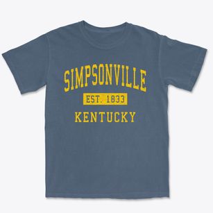 Simpsonville Kentucky Classic Established Premium Heavyweight T-shirt