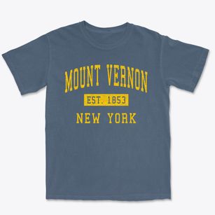 Mount Vernon New York Classic Established Premium Heavyweight T-shirt