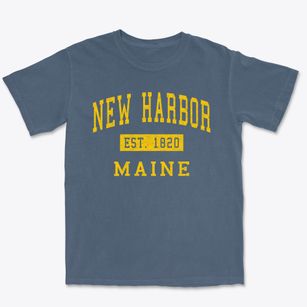 New Harbor Maine Classic Established Premium Heavyweight T-shirt