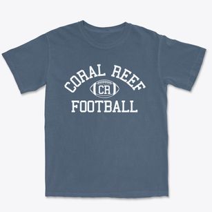 Coral Reef High School Classic Football Premium Heavyweight T-shirt
