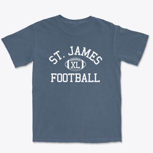 Saint James Saint John School Classic Football Premium Heavyweight T-shirt