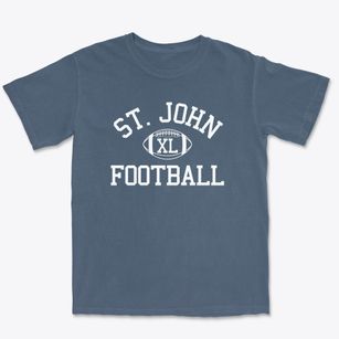 Saint John Lutheran School Classic Football Premium Heavyweight T-shirt